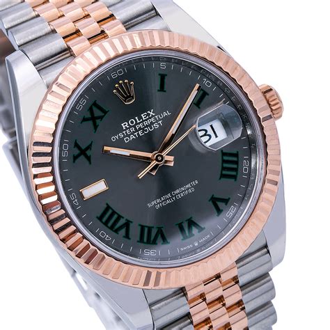 rolex datejust 41 rose gold jubilee slate face|rolex datejust 41 review.